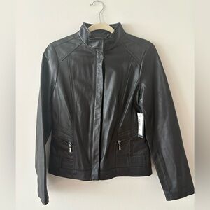 a.n.a Leather Jacket, Black, Women’s Small